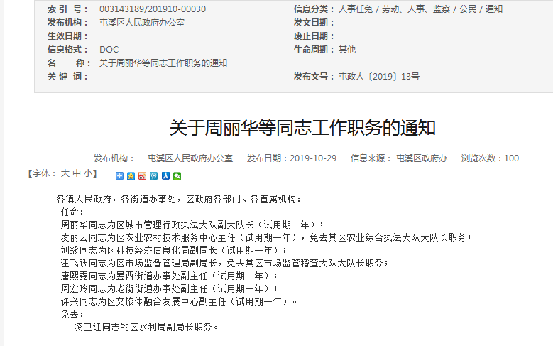 黃山區民政局最新人事任命