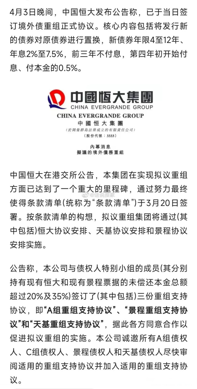 恒大債務(wù)最新動(dòng)態(tài)，挑戰與機遇交織