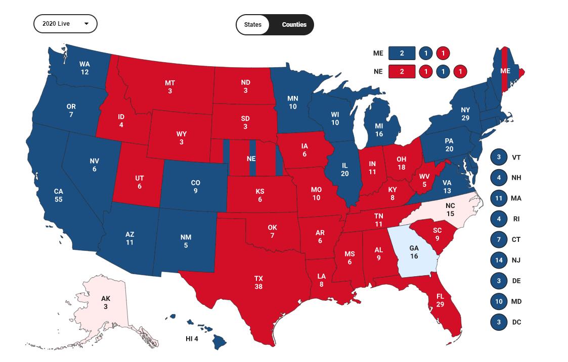 美國大選全程解析，從投票到結果揭曉的實(shí)時(shí)更新